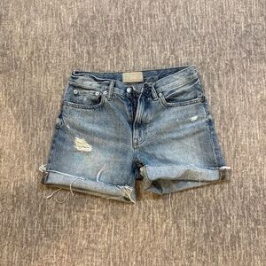 Everlane denim distressed jean short